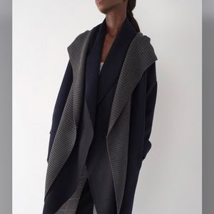 Sosken Navy Brushed Knit Jacket